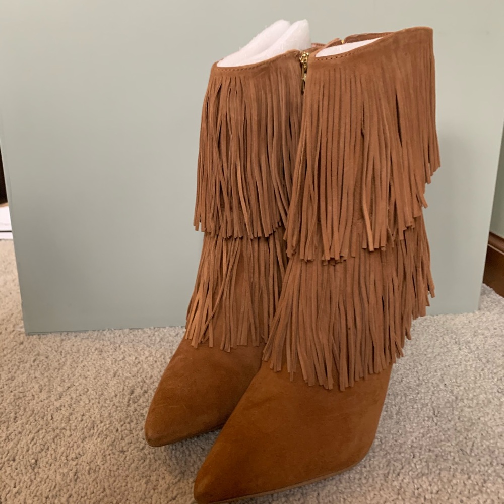Sam Edelman size 7.5 fringe heels